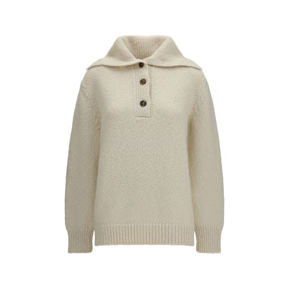 Malo Women High-Neck Sailor Sweater With Buttons